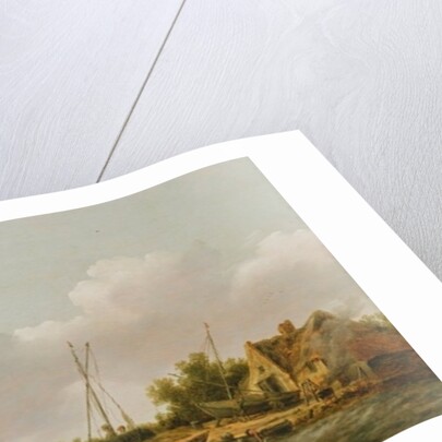 Boats in an Estuary by Dutch School