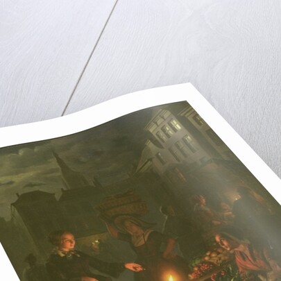 The Vegetable Stall by Petrus van Schendel