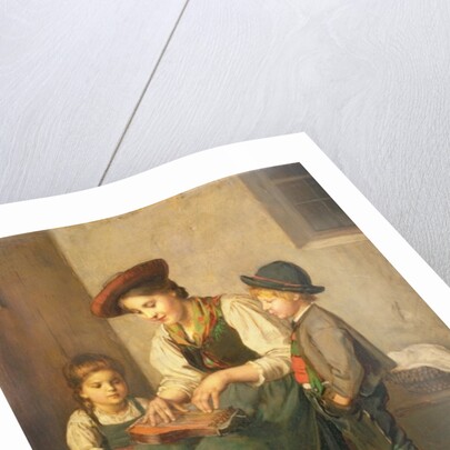The Zither Player by Franz von Defregger