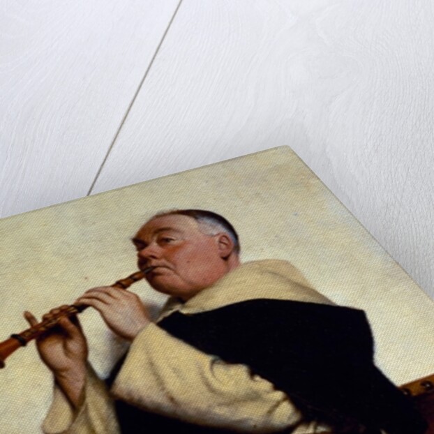 Monk Playing a Clarinet by Ture Nikolaus Cederstrom