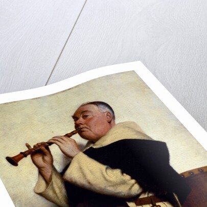 Monk Playing a Clarinet by Ture Nikolaus Cederstrom