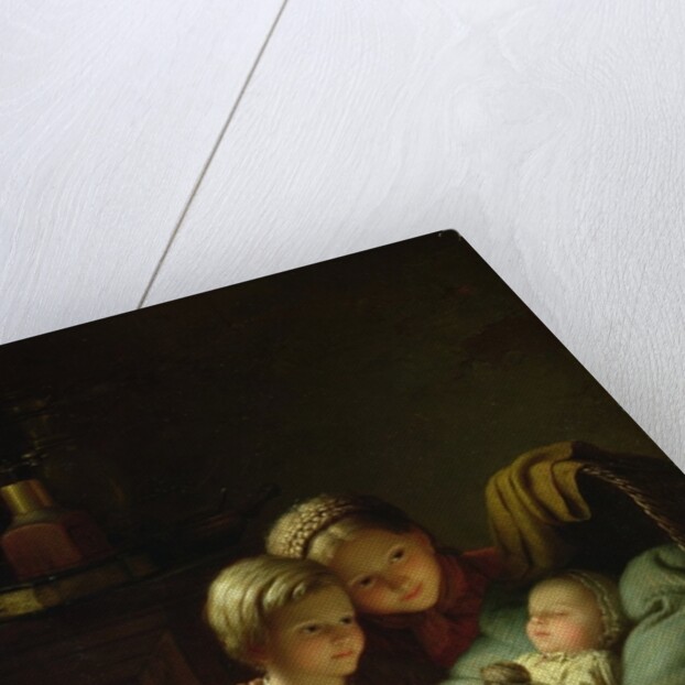 The Little Sleeping Brother; Le Petit Frere Dormant, 1856 by Johann Georg Meyer von Bremen