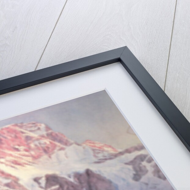 Monte Rosa at Sunrise from above Alagna by Alfred Gibson William