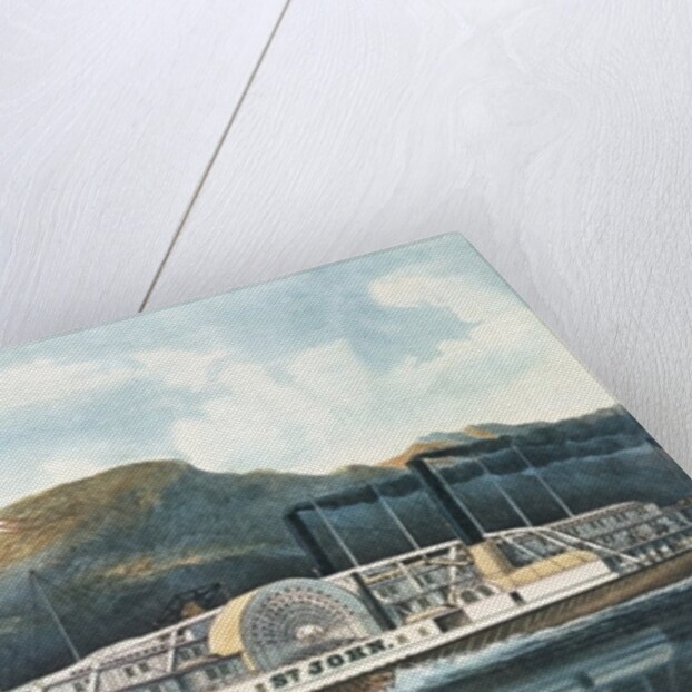 The Hudson River Steamboat `St. John', published 1864 by N. and Ives J.M. (1824-95) Currier