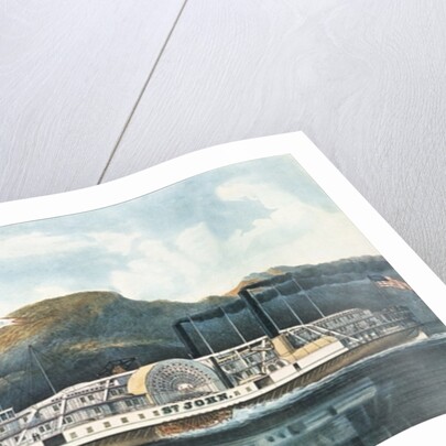 The Hudson River Steamboat `St. John', published 1864 by N. and Ives J.M. (1824-95) Currier