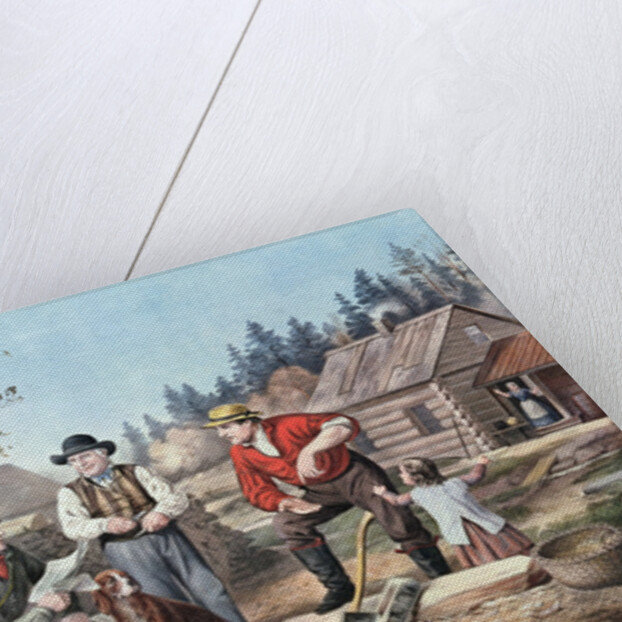 Arguing the Point - the Latest News, 1855 by N. and Ives J.M. (1824-95) Currier