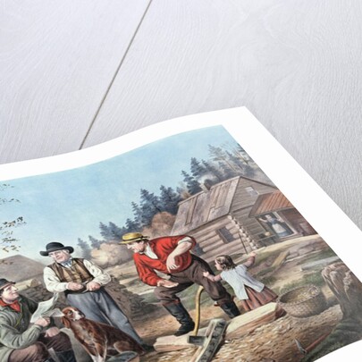 Arguing the Point - the Latest News, 1855 by N. and Ives J.M. (1824-95) Currier