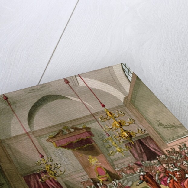 House of Lords from Ackermann's 'Microcosm of London' by T. & Pugin A.C. Rowlandson