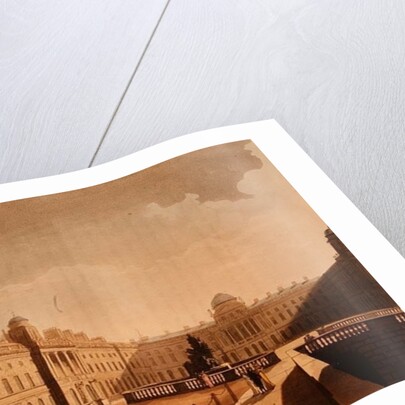 Somerset House, the Strand from Ackermann's 'Microcosm of London' Vol III, Published in 1809 by Thomas Rowlandson