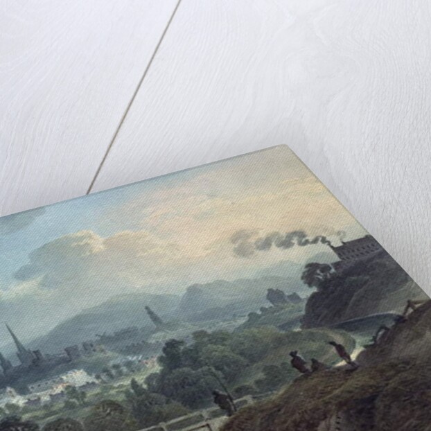 View of Shrewsbury across the Severn by English School