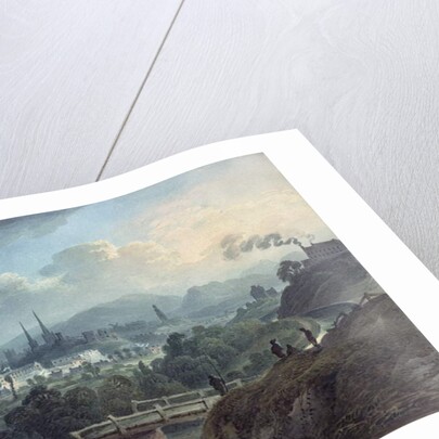 View of Shrewsbury across the Severn by English School