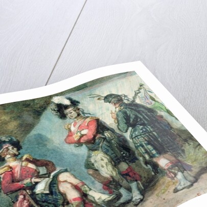 Officers of the 79th Highlanders at Chobham Camp in 1853 by Eugene-Louis Lami