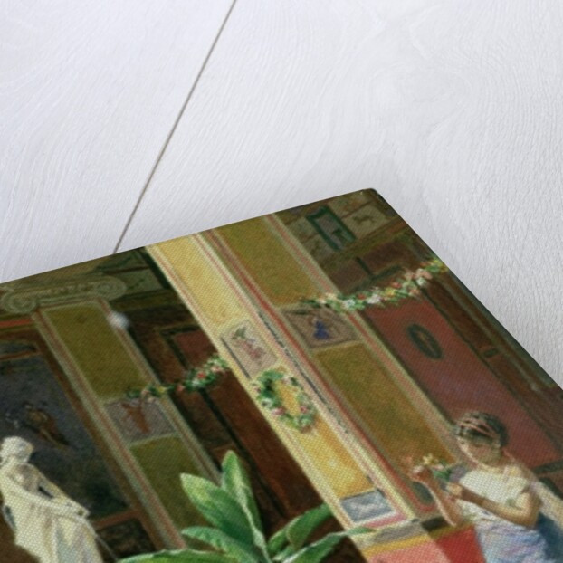 In a Courtyard in Pompeii, 1878 by Luigi Bazzani