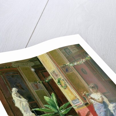 In a Courtyard in Pompeii, 1878 by Luigi Bazzani