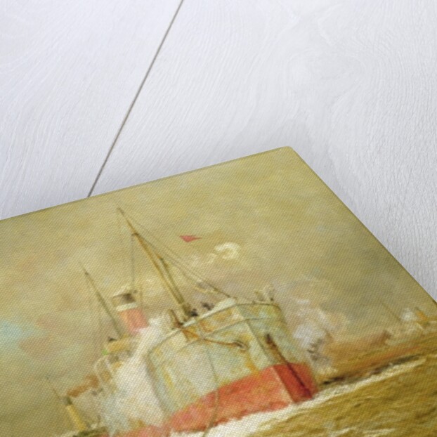 Docking a Cargo Ship by William Lionel Wyllie