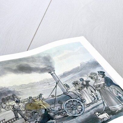 Stephenson's 'Northumbrian', the first locomotive to be built with an integral firebox by English School