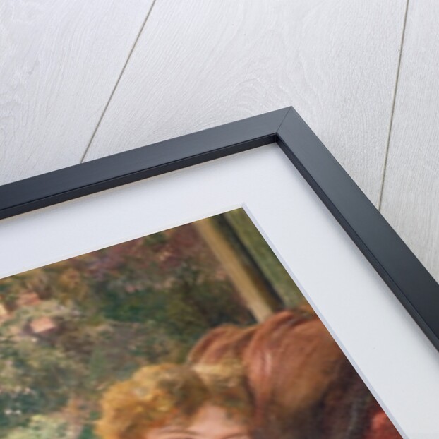 Portrait of a woman in a fur wrap by Herman Richir