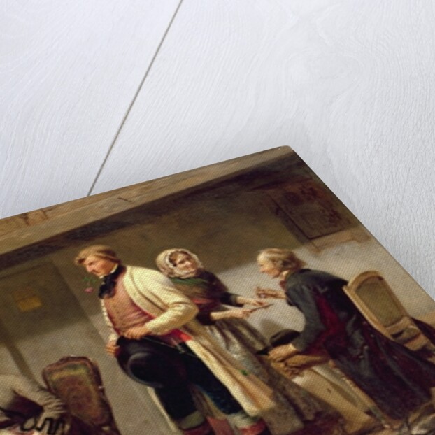 A toast to the engaged couple by Carl Wilhelm Huebner