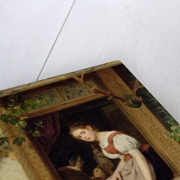 Dreaming on the windowsill by August Friedrich Siegert