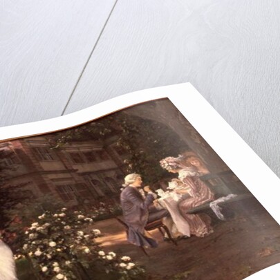 Teatime romance, 19th century by Hermann Koch