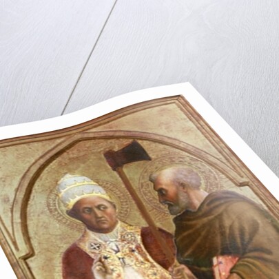 A Pope and St. Matthias, c.1428-29 by Tommaso Masolino da Panicale