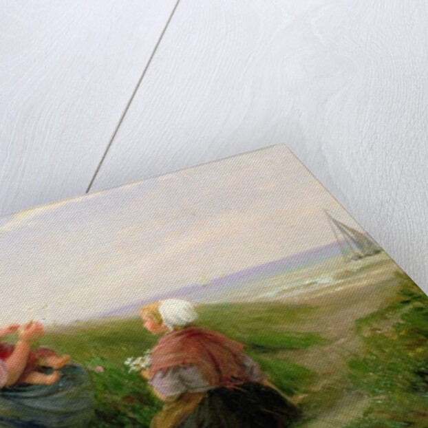 A Mother and her Small Children by Edith Hume