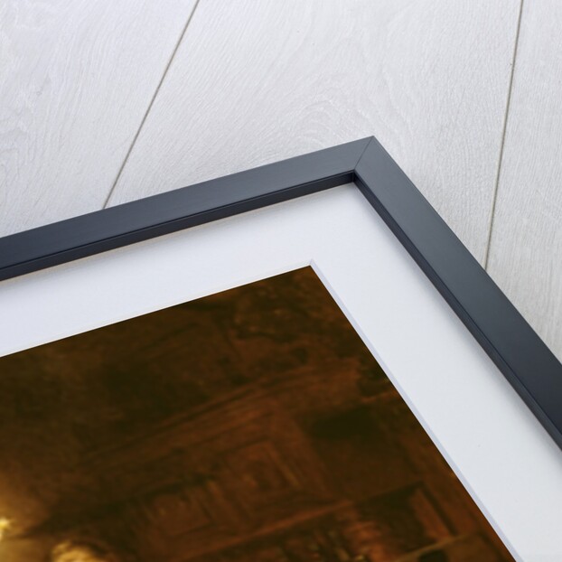 Family supper in the lamp light, 19th century by Knut Ekvall