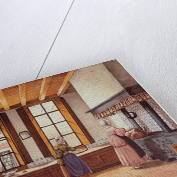 Kitchen of the Zwijnshoofd Hotel at Arnhem, 1838 by Mary Ellen Best