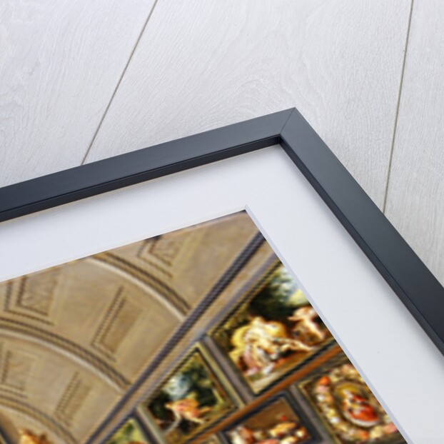 The interior of a picture gallery by Hendrik the Younger Steenwyck