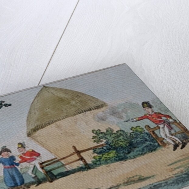 Barney fighting a duel by George Cruikshank