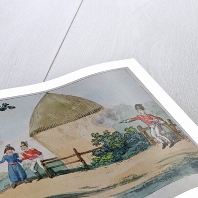 Barney fighting a duel by George Cruikshank