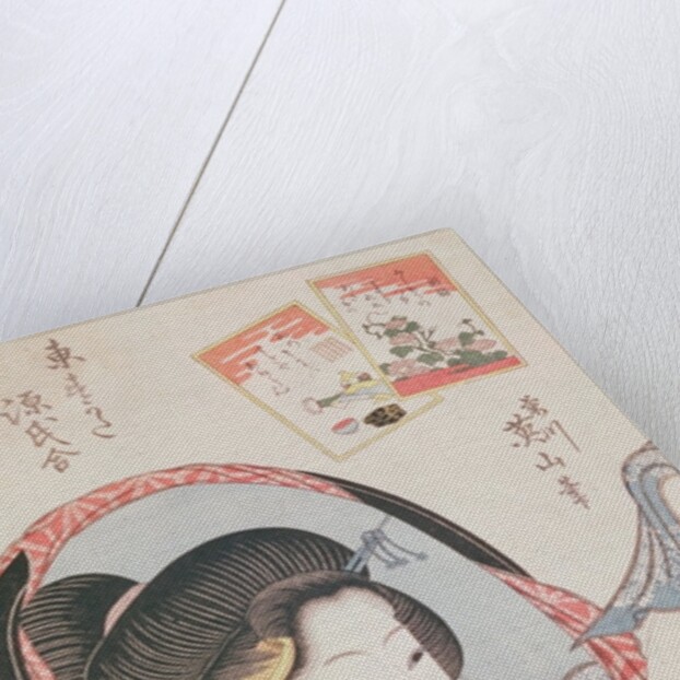 Woman at her Mirror. by Kikukawa Eizan
