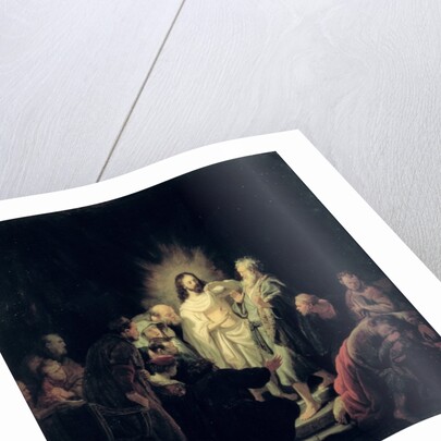 The Incredulity of St. Thomas by Rembrandt Harmensz. van Rijn