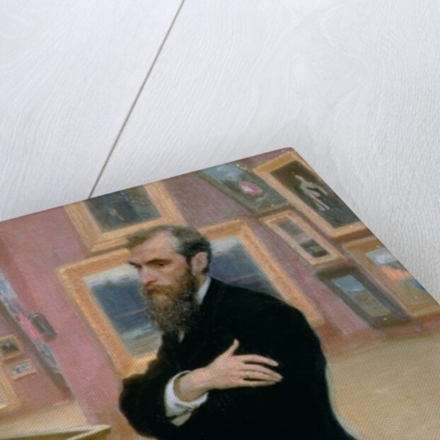 Portrait of Pavel Tretyakov in the Gallery, 1901 by Ilya Efimovich Repin