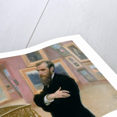 Portrait of Pavel Tretyakov in the Gallery, 1901 by Ilya Efimovich Repin