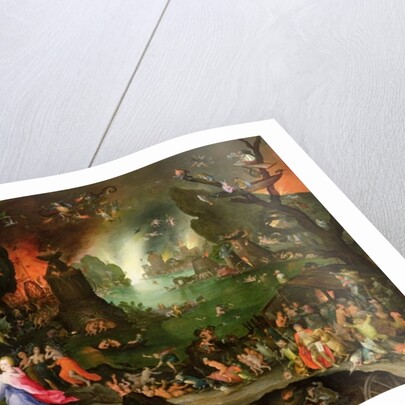 Orpheus Playing a Harp to Pluto and Persephone in the Underworld by Jan the Elder Brueghel