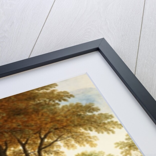 Elegant Horsemen and figures on a path in front of a chateau by Sebastian Vrancx