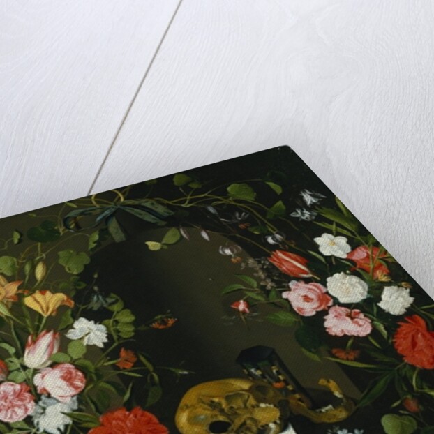 Vanitas Still Life with Flowers by J.H. Elers