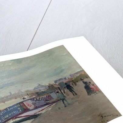 View of a Quayside, 1853 by Jacques Guiaud