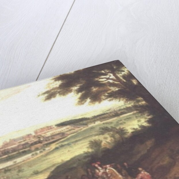 Louis XIV with Versailles in the distance by Jean-Baptiste Martin