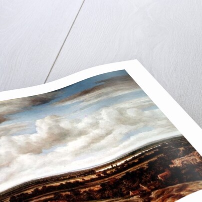 An Extensive Landscape with a Road by a River, 1655 by Phillips de Koninck