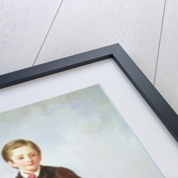 John Samuel Bradford as a boy seated on a shetland pony with a pug dog, 19th century by Gourlay Steel