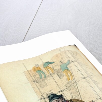 The Bricklayer's Labourer from Ackermann's 'World in Miniature' by Frederic Shoberl