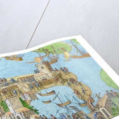 The Encampment of the English Forces near Portsmouth during the Battle of the Solent by James Basire