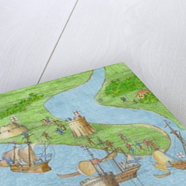 The Encampment of the English Forces near Portsmouth during the Battle of the Solent by James (after) Basire