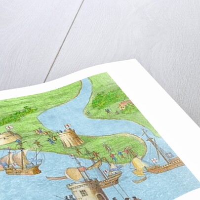 The Encampment of the English Forces near Portsmouth during the Battle of the Solent by James (after) Basire