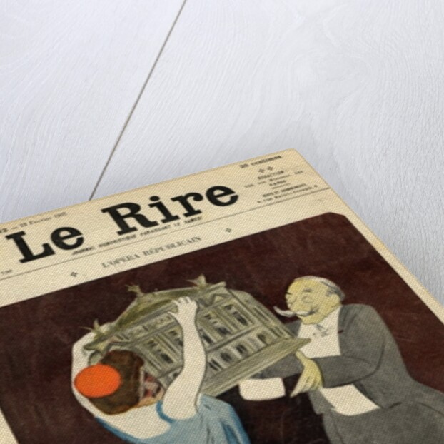 Cartoon of the composer Andre Messager by Leonetto Cappiello