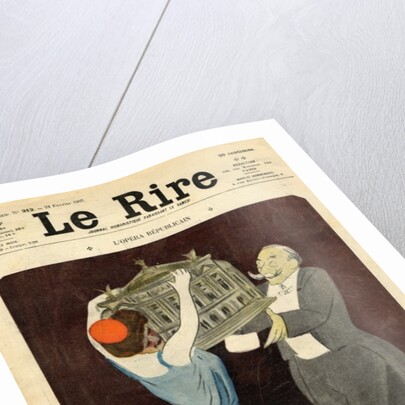 Cartoon of the composer Andre Messager by Leonetto Cappiello