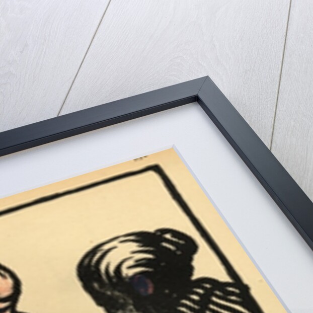 A woman and child hand over their savings to the priest by Felix Edouard Vallotton