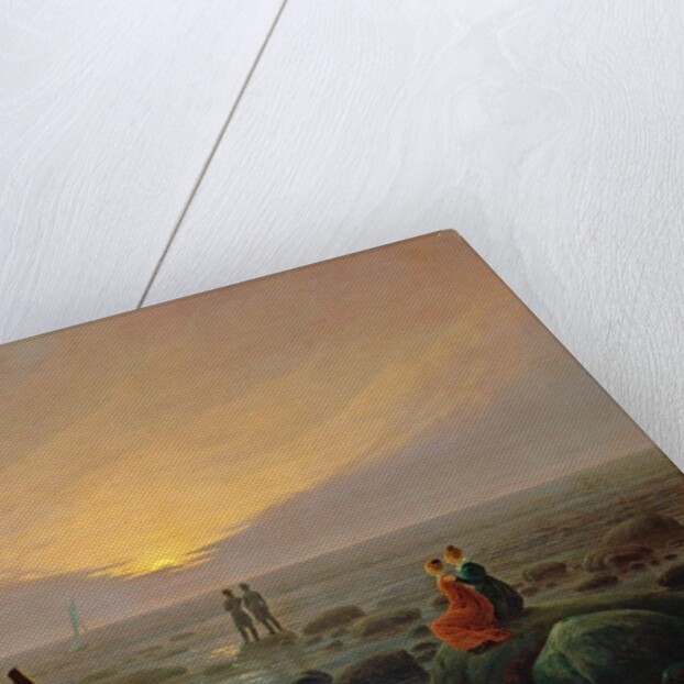Moon Rising Over the Sea, 1821 by Caspar David Friedrich